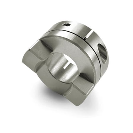 Clamp Oldham Coupling Hub, Bore 10mm, OD 33.3mm, Stainless Steel